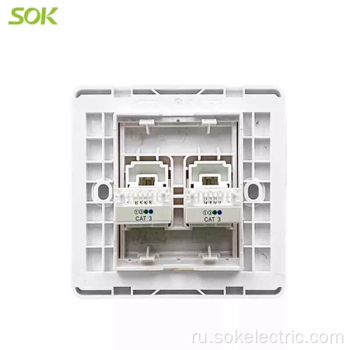 Розетка RJ11 TEL и розетка RJ45 LAN